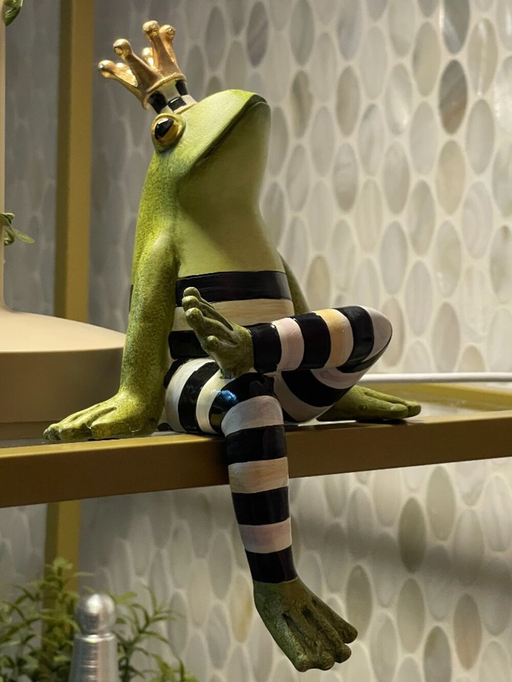 MacKenzie-Childs Fergal Frog Ledge Sitter-NEW - Picture 2 of 16